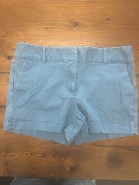 LOFT Cotton Shorts - Slate Blue